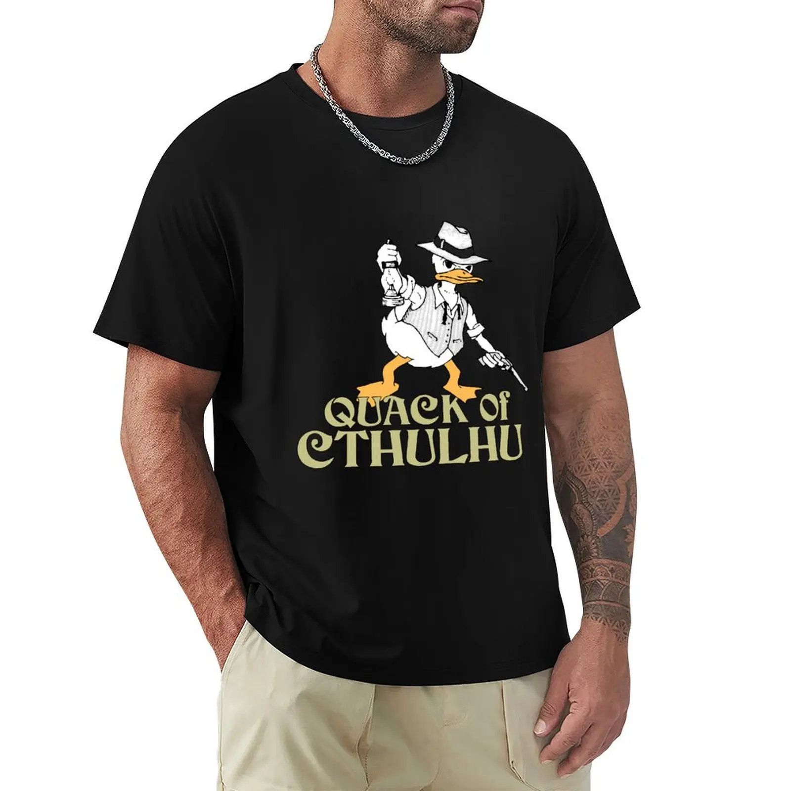 

Quack of Cthulhu 2 T-Shirt Soft Anti-Shrink Cotton Tee