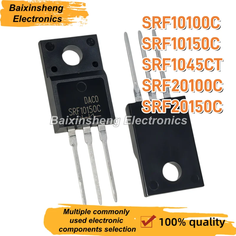 10PCS NEW SRF10100C SRF10150C SRF1045CT SRF20100C SRF20150C TO-220F Schottky diode