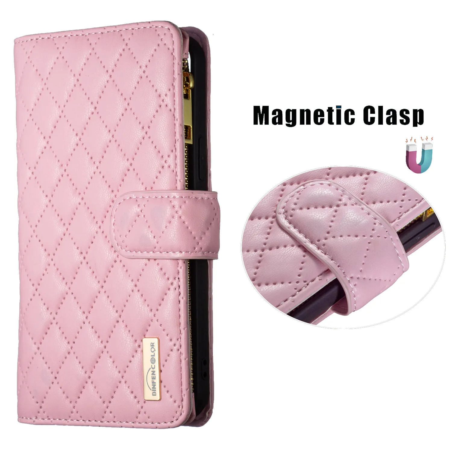 Luxury Leather Flip Phone Case For Xiaomi 10T Lite 11T 12 Pro Poco C31 F3 M3 X3 Nfc Magnetic Zipper Wallet Bracket Protect Cover