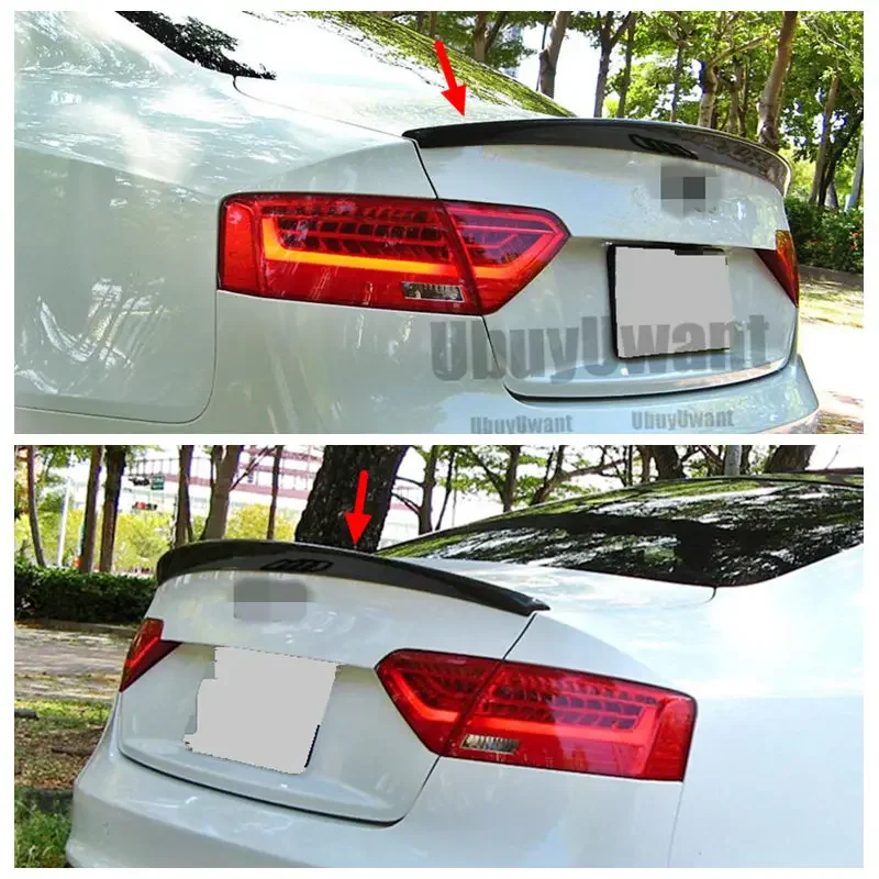 

ДЛЯ Audi A5 2-дверный купе 2009-2016 задний спойлер из углеродного волокна крыло багажника (не для S5 RS5) S Style