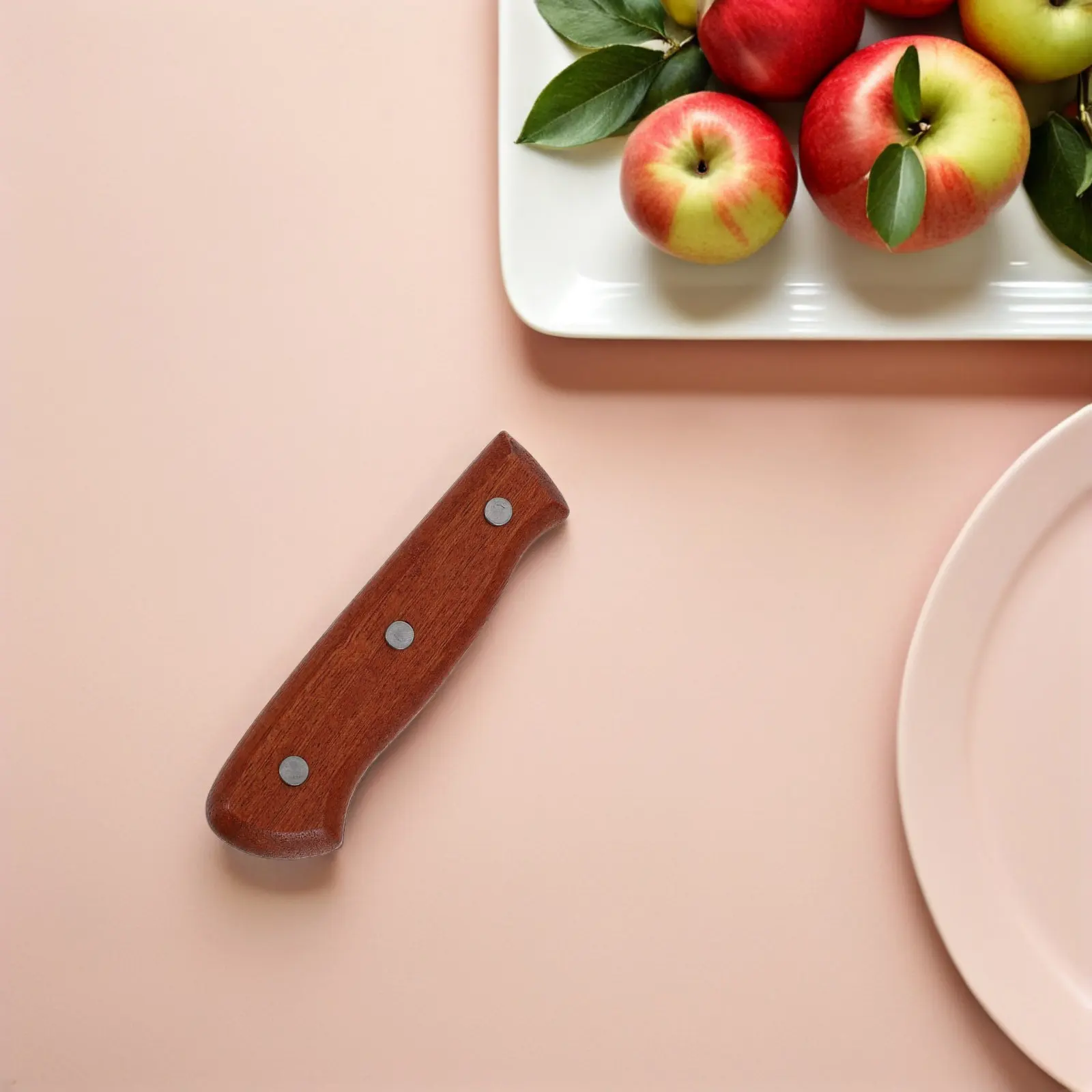 Ergonomic Wooden Cutter Handle Replacement for Kitchen Knives Non-Skid Secure Grip Compatible with Chef Sashimi Santoku Paring view 4