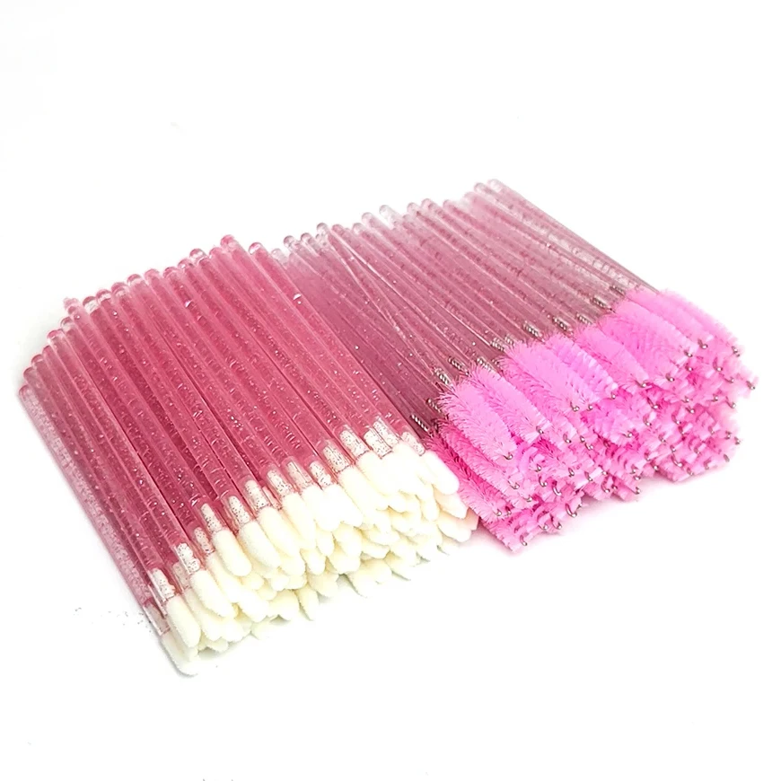 400pcs Mascara Wand and Lip Brush Spoolies  Lash Brushes for Eyelash Extensions Lipstick Gloss Wands Applicator Tool