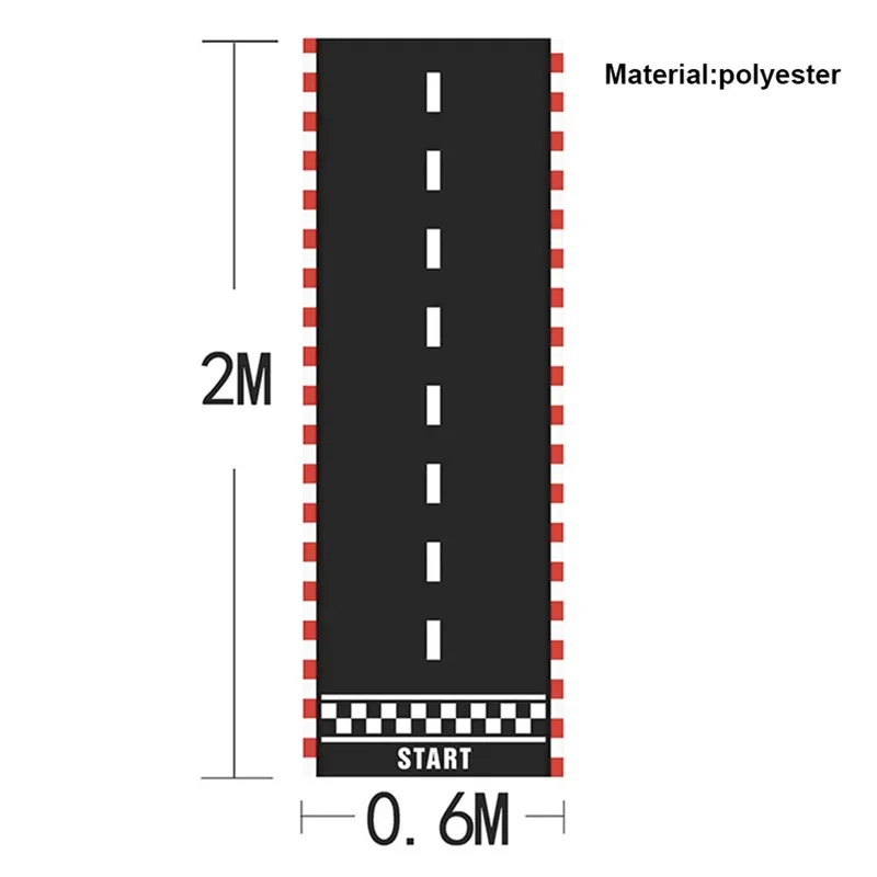 VIKAMA Race Track Checkered Flag Table Runner, Polyester Waterproof Table Scarf Racing Car Kids Birthday Party Dining Decor