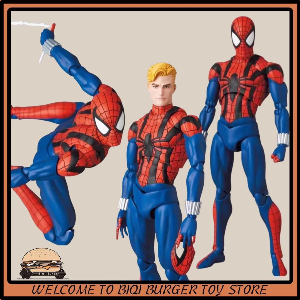 New CT Toys Spiderman Mafex 143 Figure Ben Reilly Comic Ver Action Figure Mafex 001 Peter Parker Andrew Garfield Figure Kid Toy