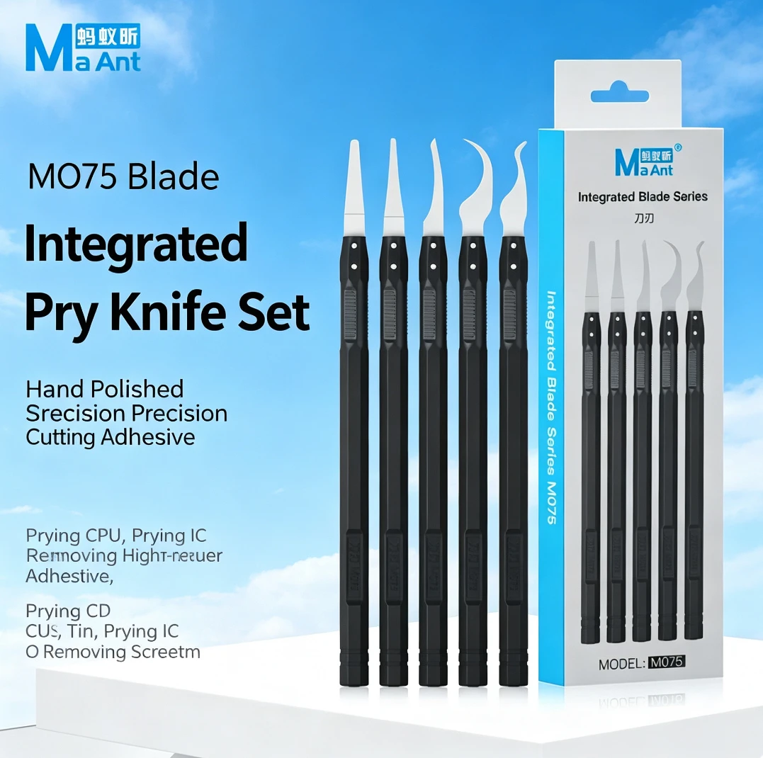 

MAANT M075 5-in-1 IC Chip Repair Removal Tool Kit Set for Cell Phone IPad LCD Screen CPU BGA Separation and Glue Removal Knife