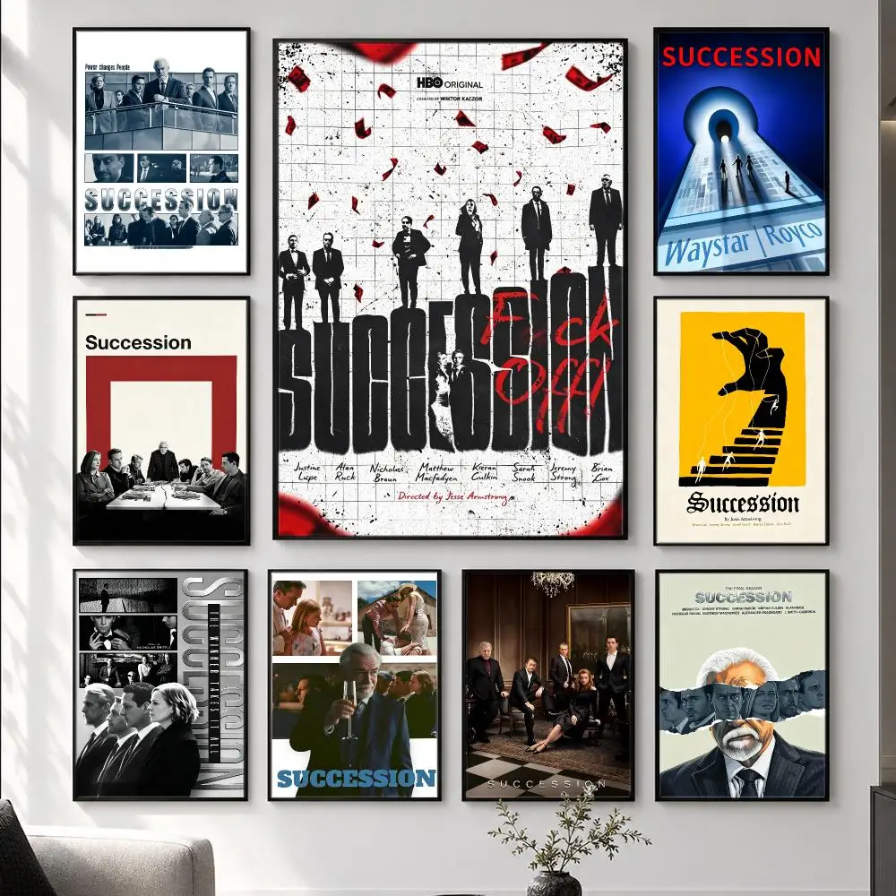 series Succession Poster  HD Poster Simple Home Decoration Suitable for Living Room Bedroom Corridor Gift Giving
