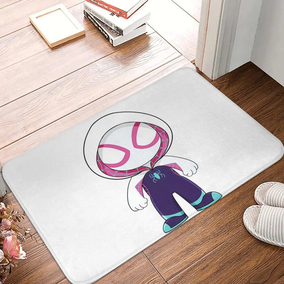 Schattige Spider Ghost, Baby Spidey Girl, Grl Pwr, Antislip Deurmat Vloermat Water Olie Proof Tapijt Tapijt Voor Thuis Balkon Footpad Matten