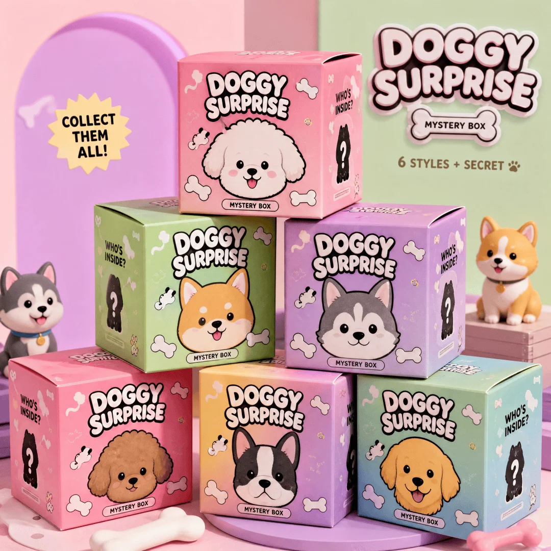 

Blind Box Mystery Box - Unbox the Unexpected, Random Collectible Items Inside, Perfect Stress Relief Toy and Secret Santa Gift