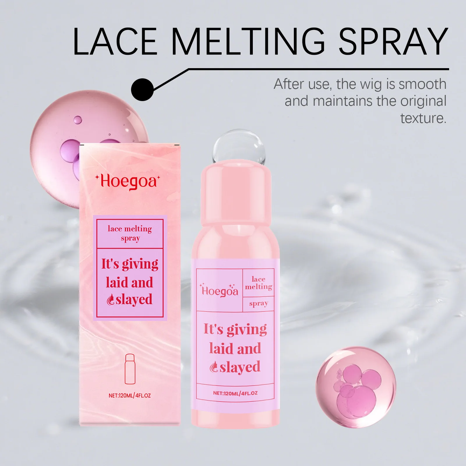1/2/3PCS Melting Spray for Lace Wigs Invisible Lace Wig Adhesive Spray Extra Hold Lace Melting Spray Adhesive Wig Gentle Formula