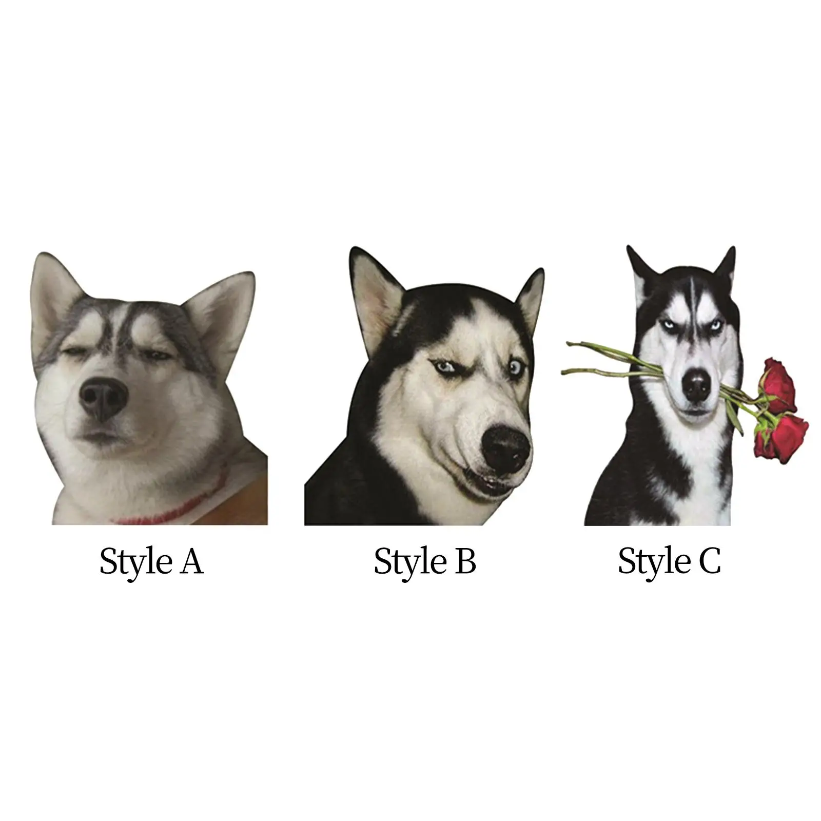 Funny Car Stickers Decor Decals Crack Vinyl Husky Sticker for Vehicles