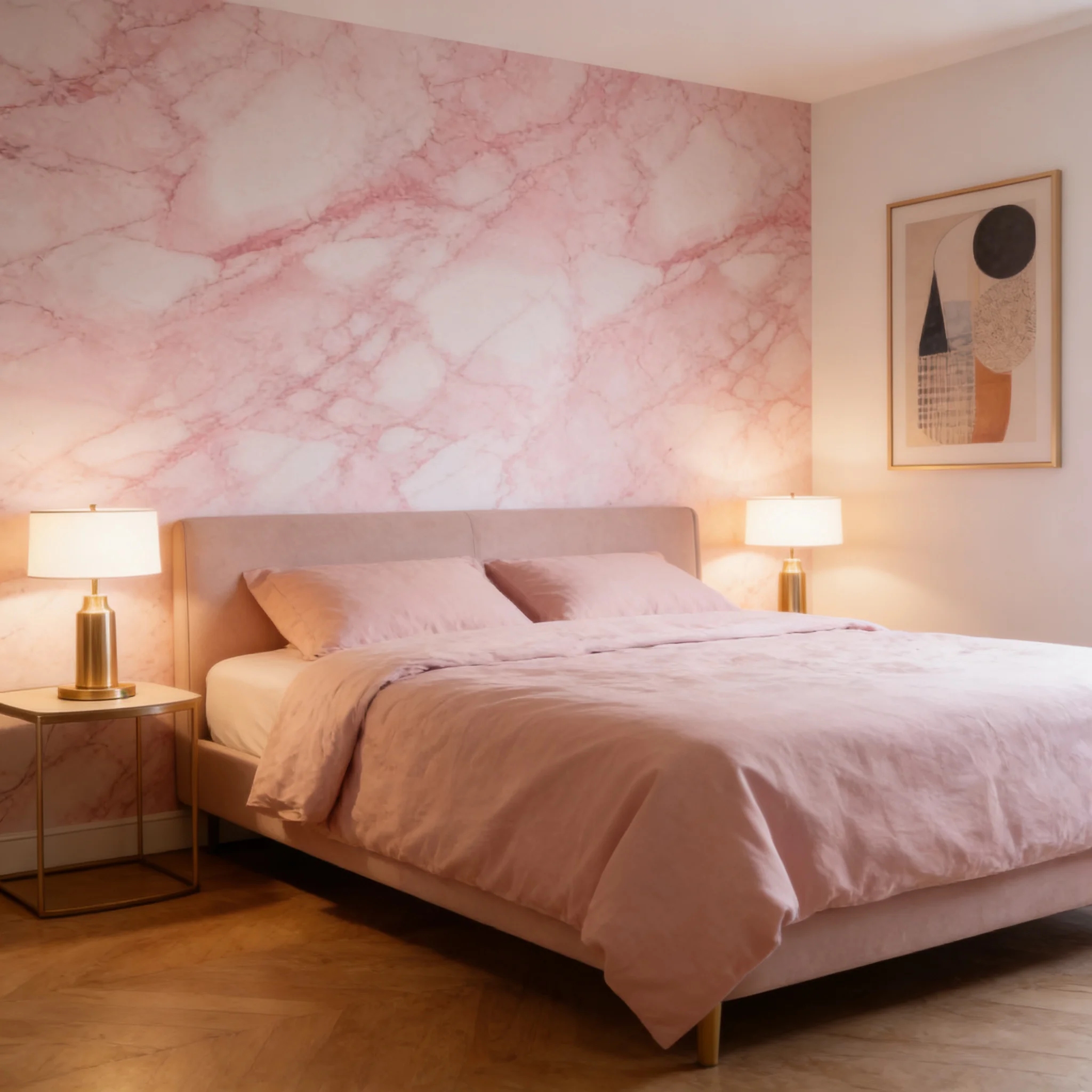 Glossy Pink Marble Contact Paper Self-Adhesive Kitchen CountertopGranite Wallpaper Waterproof Oil Proof Sticker for Home Decor