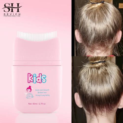 Imagen 2 del producto Sevich-crema de acabado para cabello roto, cera para Control de bordes para niños, pomada para el cabello antiencrespamiento, gel para niña pequeña, crema de estilismo no grasa