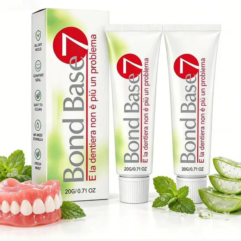 Denture Holding Adhesive Gel All-Day Secure Non Glue, Zinc Free,Hold Long Lasting Hold Gum Protection  Denture Adhesive Cushion