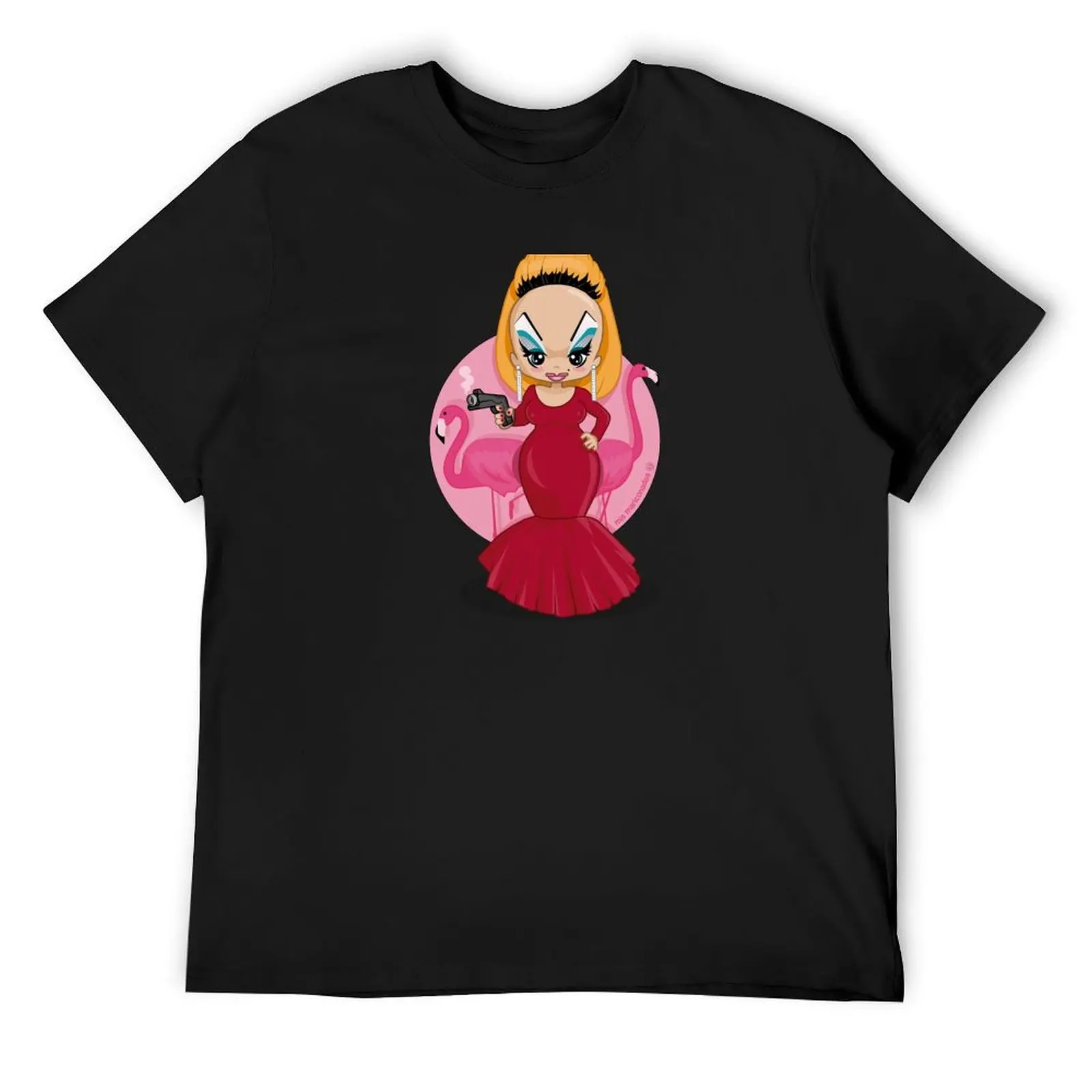 

Divine Pink Flamingos T-Shirt cotton man t-shirts vintage t shirts graphics funny t shirts for men