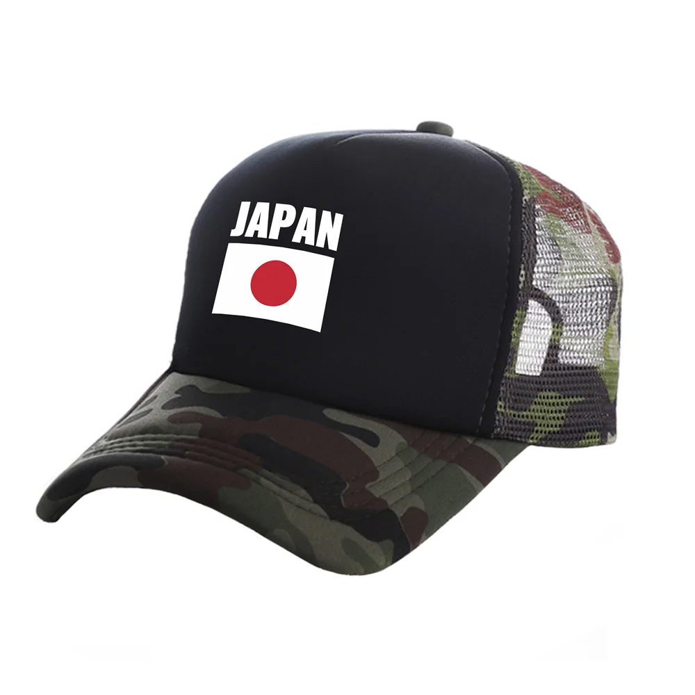 Japan Trucker Caps Fashion Cool Japan Hats Baseball Cap Summer Outdoor Sun Mesh Caps