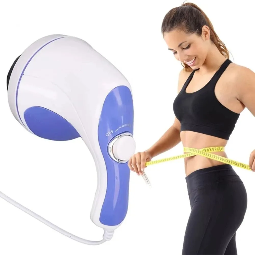 

Relaxation Electric Handheld Body Massager with 5 Massage Heads Slimming Back Roller Hammer Roller Neck Massager Foot
