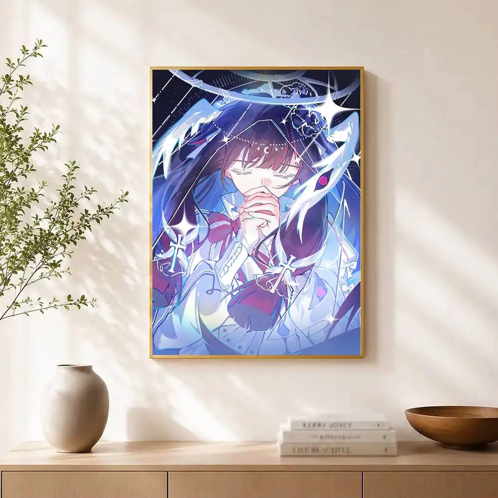 Cute Columbina Popular Game Genshin Poster Dorm Living Room Aesthetic Wall Decoration Painting