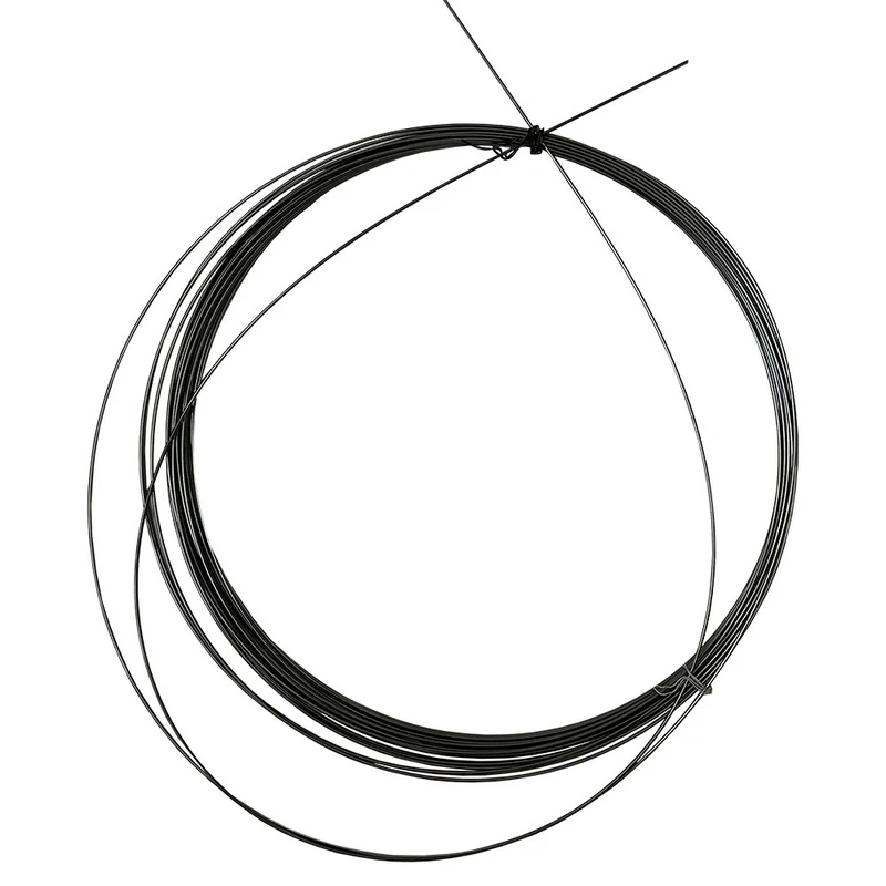 Fil de pêche super élastique en alliage de Nitinol, fil droit en dégrad- titane, filament hyperélastique noir, 0.1-1.8mm, 1m