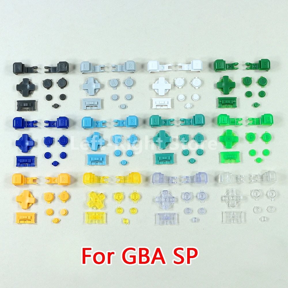 1 مجموعة استبدال لأزرار GBA SP A B L R D-pad مفتاح الاتجاه ل Gameboy Advance SP الإسكان شل