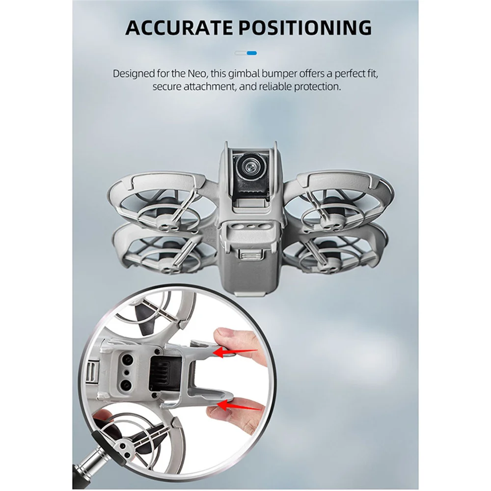 Ochrona Gimbala, Ochraniacz Obiektywu, Plastikowa Listwa Antykolizyjna do DJI Neo, Akcesoria do Drona, Ochraniacz Gimbala, Lekka Listwa Ochronna