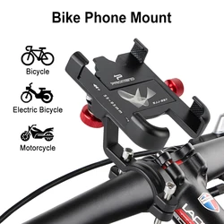 Bicycle Holder 360 Rotatable Aluminum Adjustable Bike Phone Holder Non-slip Cycling Bracke for iPhone 13 12 11 Samsung S22 S21