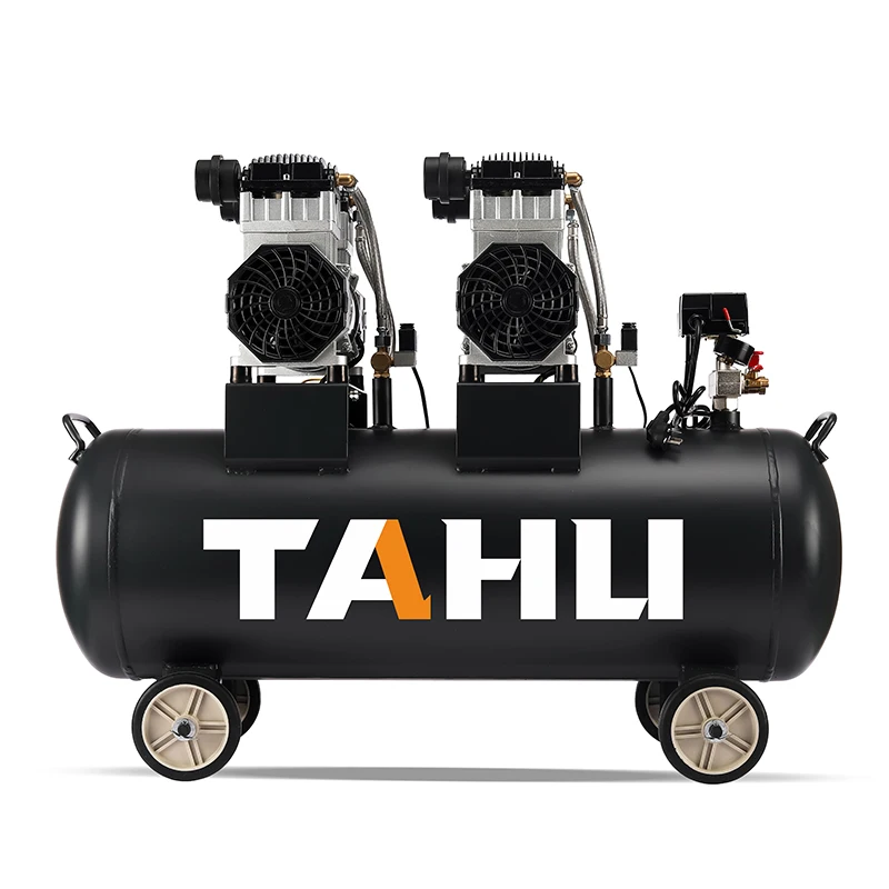Oil Free air Compressor 100 Liter Low Noise Oil Free Silent air Compressor 100l 1440 Rpm 3000w 4hp 220V