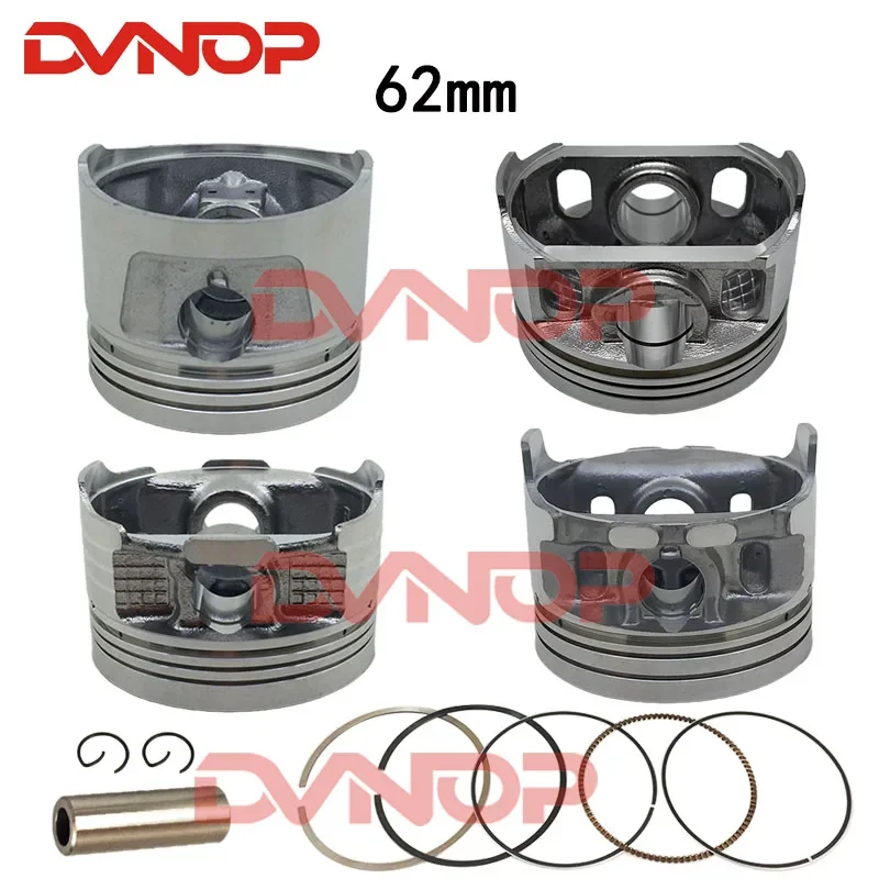 Motorcycle 62 mm Piston Pin 13mm 15mm  Set Kit Assembly For CG150 CBB150 CGH150 CBH150 150cc 162FMJ Euro 2 Spare Part