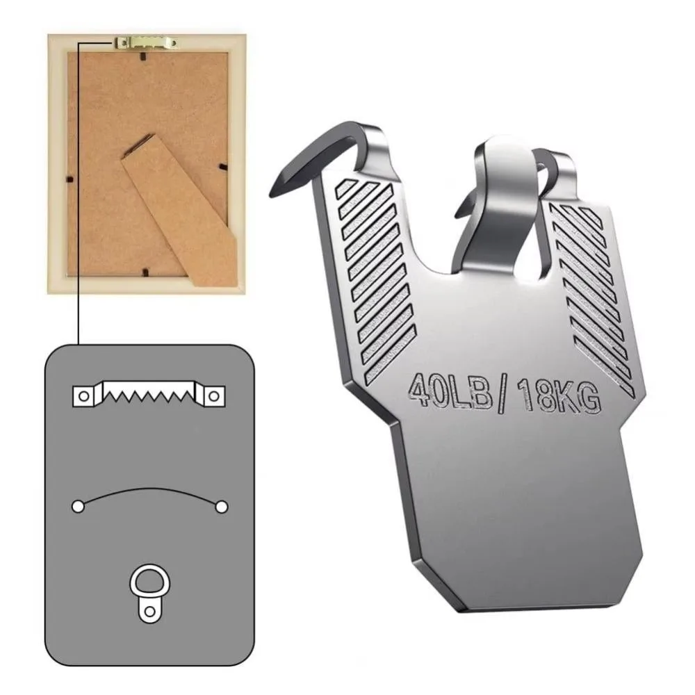 10PCS Sturdy Claw Drywall Hanger Reliable Practical Picture Hanging Hook Multi-Purpose Easy Install Metal Wall Hook