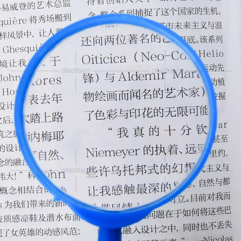 Colorful Handheld Mini Magnifier 3X Eco-friendly Portable Children Magnifying Glass Students Outdoor Toy Magnifier Loupe Gift
