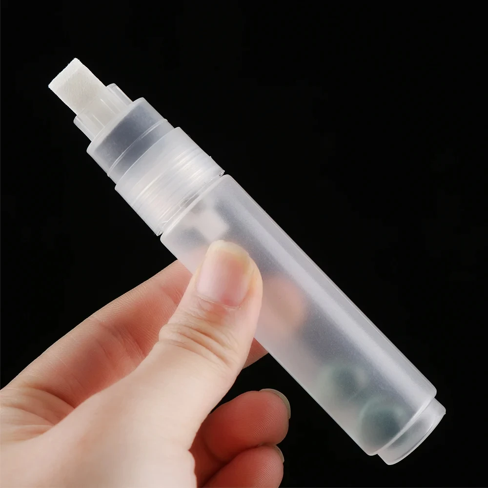 3/5/8/10/15/30/50mm Wiederverwendbare Graffiti Stift Kunststoff Transparent Eimer Rohr Wiederverwendbare Tinte Markierung Stift Mit Nachschub Kopf – Detail 6