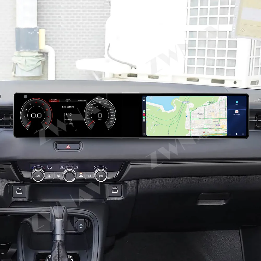 Central Multimídia Automotiva Android 13 com Tela HD Touch de 12.3 polegadas para Honda XR-V 2023-2026 - Acessório Interno Automotivo com GPS e Estére
