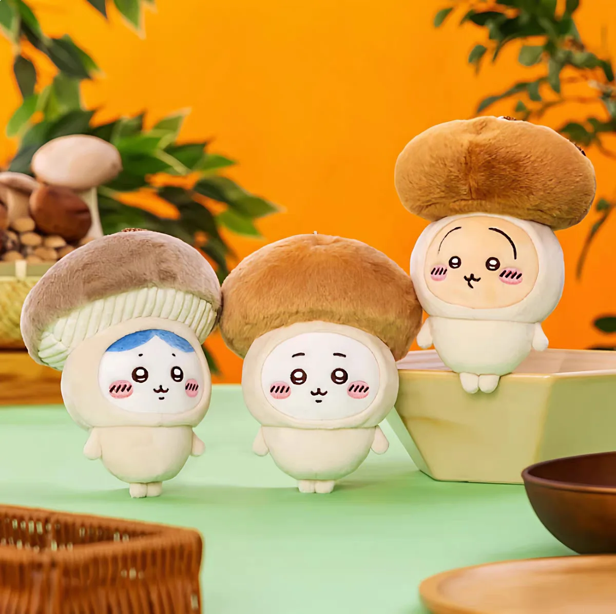 

Chiikawa Mushroom Series Chii Usagi Hachiwera Hanging Doll Soft Toy Girls Heart Gift In Stock Hanging ornaments plush dolls