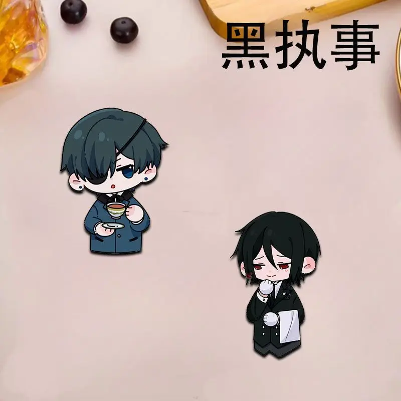 5PC Badges Pins Anime Black Butler Women Brooch Fashion Creative Cute Cosplay Figure Brooches for Bag Accessorie Gifts