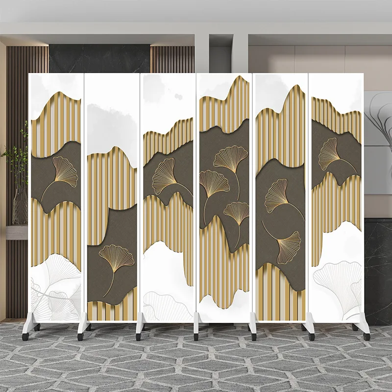 Customized. Office Subareas Screens Foldable Mobile Living Room and Hotel Shade Curtain Simple Modern New Style Private