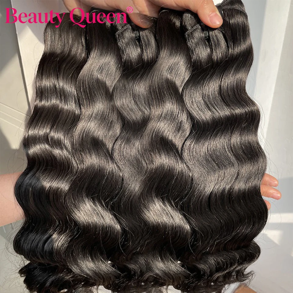 Beauty Queen Body Wave Bundles Brazilian Unprocessed Bundles Human Hair Raw Virgin Human Hair Bundles Body Wave Natural Color