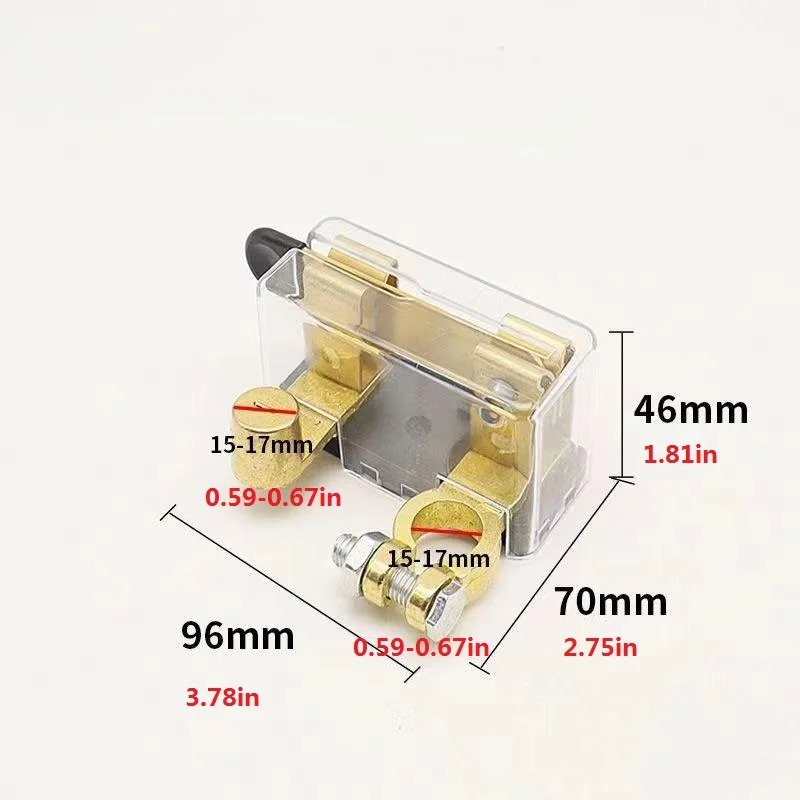 Knife Blade Master Switch 12V 24V Car Battery Disconnect Switch Isolator Power Cut Off Switch for Marine Car Boat RV