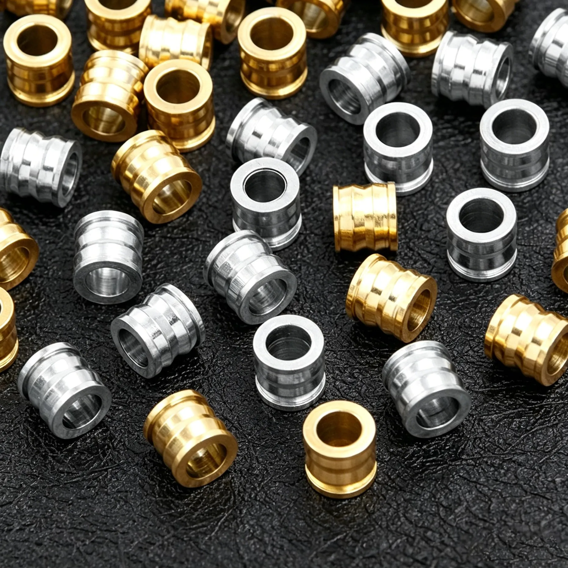 10 Stück/Lot lose Spacer-Perlen in Bambusform für DIY handgemachte Armbänder, Halsketten, Schmuckherstellung, Bastelmaterial – Detail 4