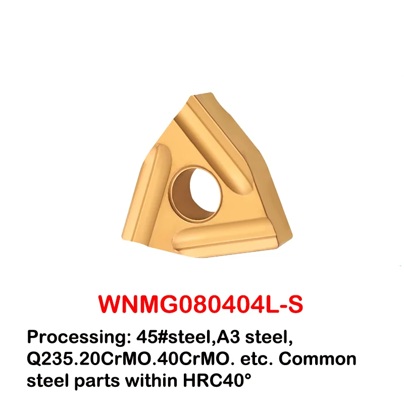 10PCS CNC Turning Insert Peach Shaped Cylindrical Grooving Inserts WNMG 080404 R-S L-S Peach Shaped Finishing Lathe Blade