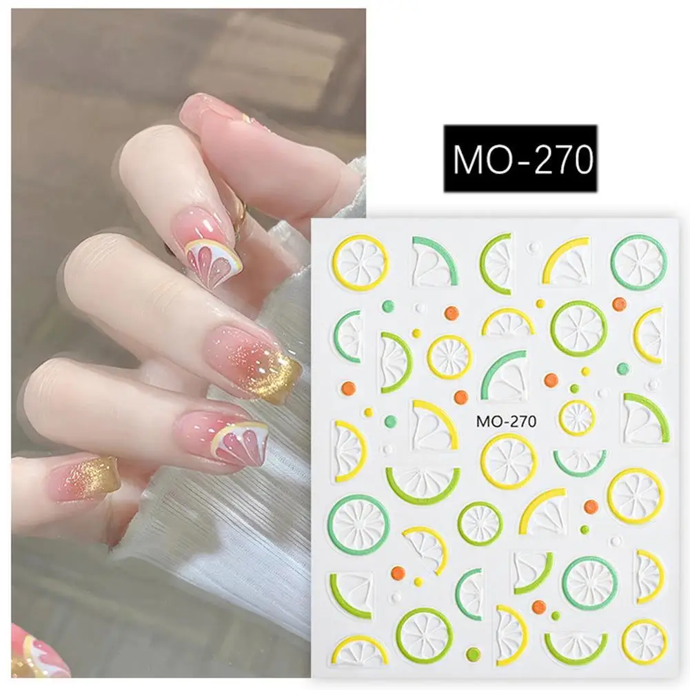 

Cute Pink Translucent Peach Jelly Texture 5D Soft Embossed Relief Self Adhesive Nail Art Sticker Lovely Fruits 3D Manicure Decal