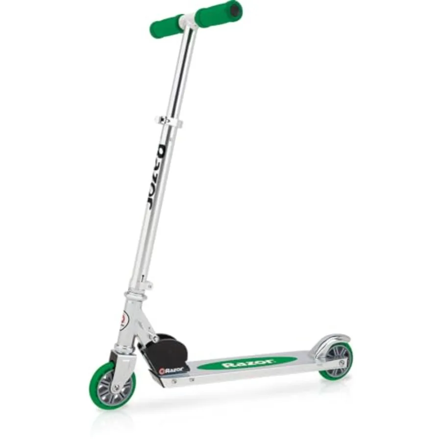 

A Kick Scooter for - Lightweight Foldable Design with Durable Aluminum Frame and Adjustable Handlebars Perfect for School Commu