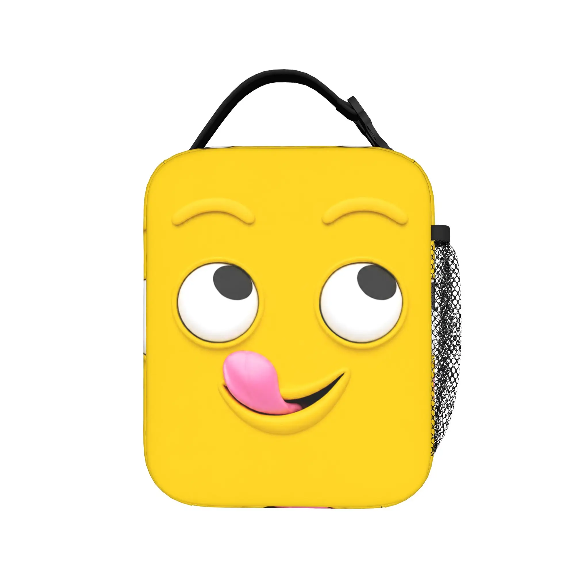 Funny Expression Face Silly Tongue Out Insulated Lunch Bags Thermal Bag Reusable,Lunch Container  Tote Lunch Box Food Bag Travel