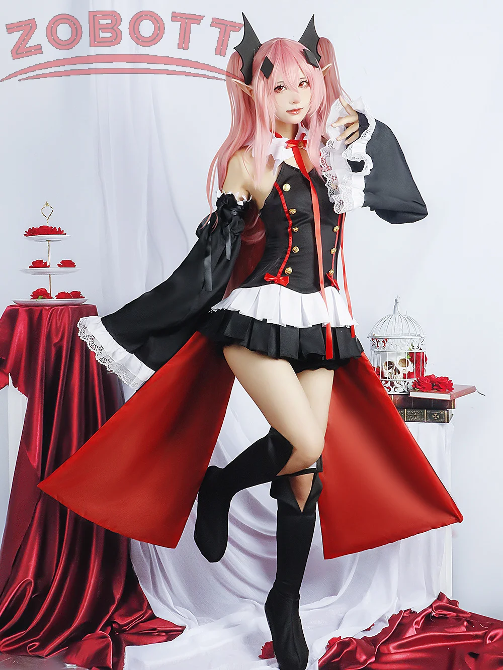 Seraph Of The End Krul Tepes Cosplay Costume Uniform Anime Owari no Seraph Witch Vampire Curl tepes Clothes For Women