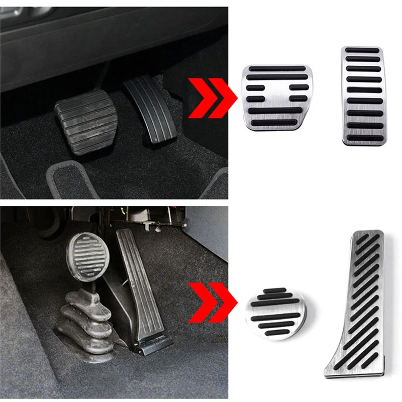 For Mercedes Smart Fortwo W451 Acessories 2007~2014 Car Foot Pedals Gas Brake Accelerator Stainless Steel Non-slip Pedal Cover view 5