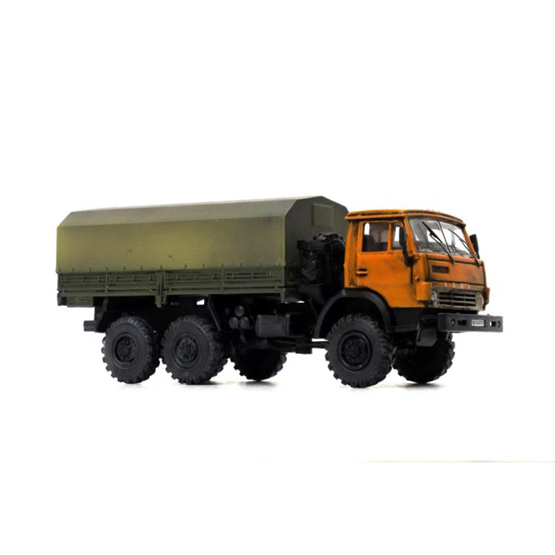 

1:72 Scale Plastic Material 12061LA Russian KAMAZ 43101 Engineering Truck KAMaz Truck Finished Model Collectible Toy Gift