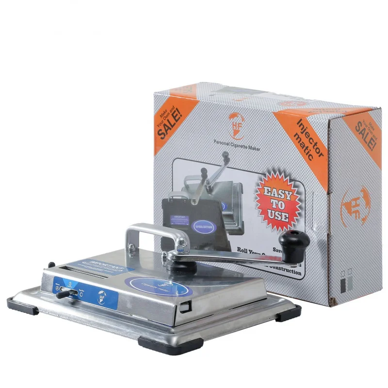1PC 8mm EU Standard Stainless Steel Hand-Cranked Manual Cigarette Maker Metal Household Semi-Automatic Cigarette Filler