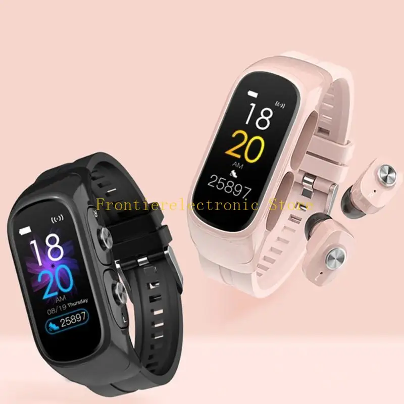 G8DB N8 للساعة الذكية للرجال Woemn المتوافقة مع سماعة الرأس والاتصال بالموسيقى معصمه T