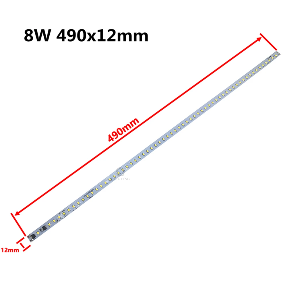 X5 X10 X20Pc X50pc LED PCB Lights AC220V 8W  50CM  SMD2385 Warm/Natural/Cold White Kitchen Under Cabinet Hard Strip Lamp DIY