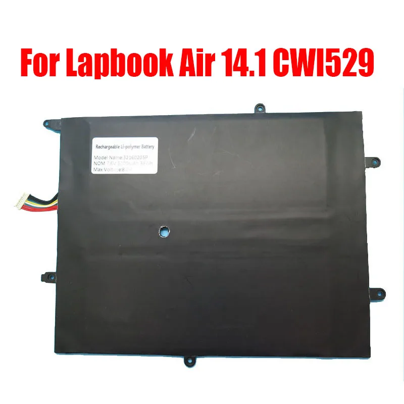 

Laptop Battery For Chuwi For LapBook Air 14.1 CWI529 CWI539 32160205P 7.6V 5000mAh 38Wh 10PIN 8Lines New