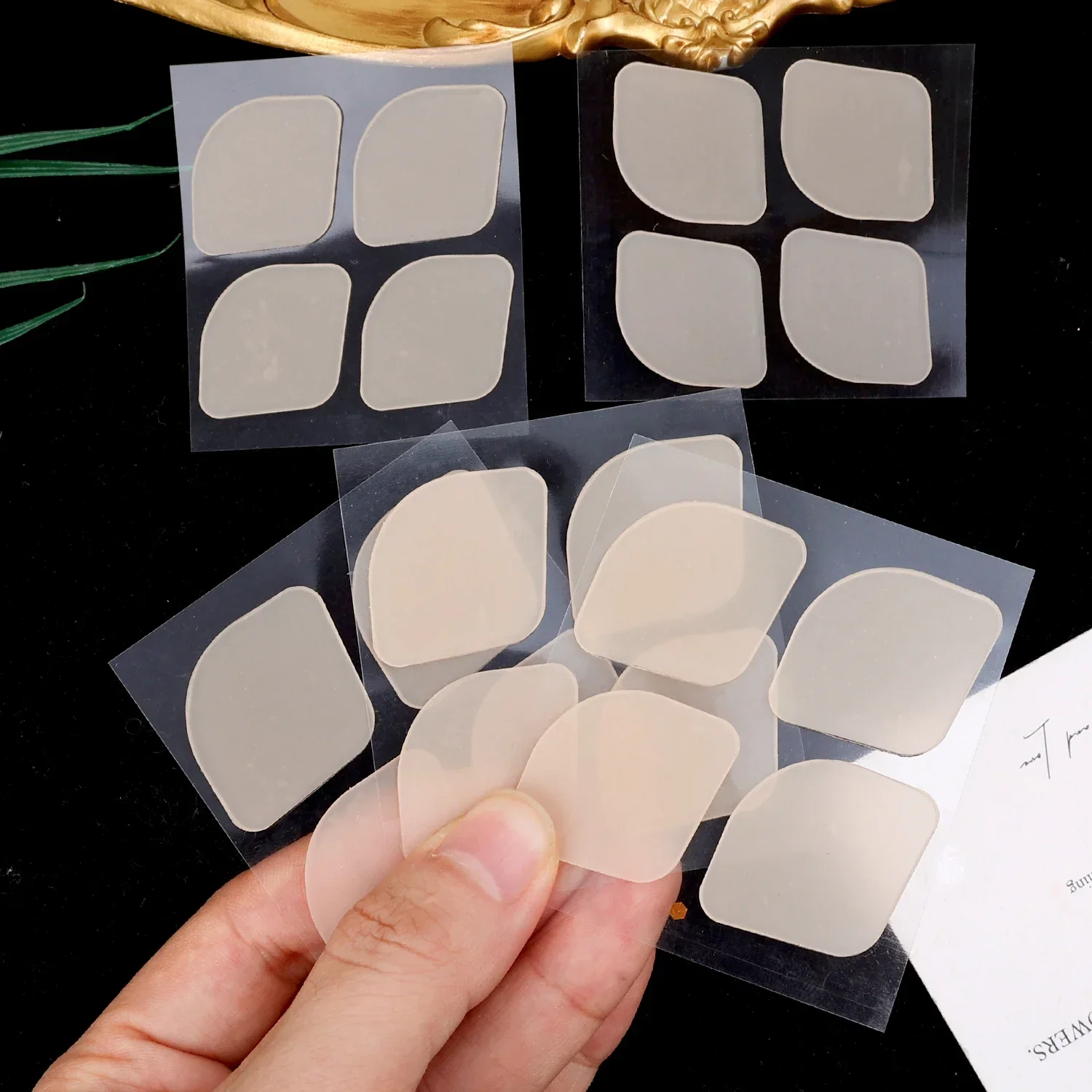 4/100pcs Silicone Elfo Orecchio Adesivi Patch di Correzione Autoadesiva Cosmetico Correttore Dell'orecchio Invisibile Istantaneo Dimagrante V-Face Pad