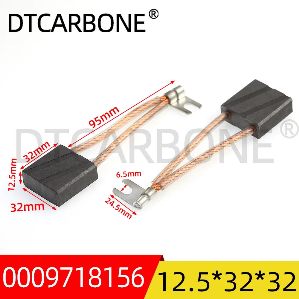 

8pcs 10X40X32MM 0009718189 DTCARBONE E16C drive motor carbon brush Linde electric forklift